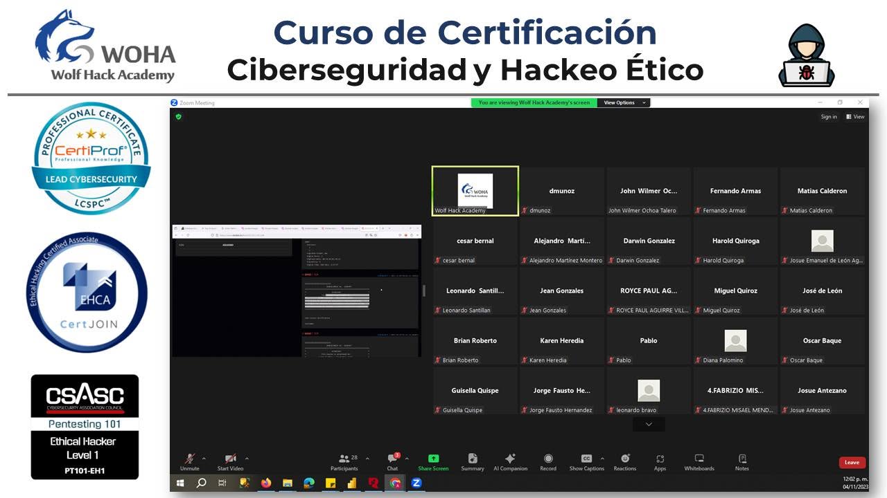 Evidencia visual de Ciberseguridad y Hackeo Ético